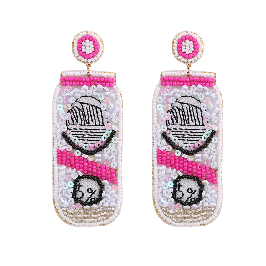 Fashion Bottle Geometric Rice Bead Bottle Stud Earrings,Stud Earrings