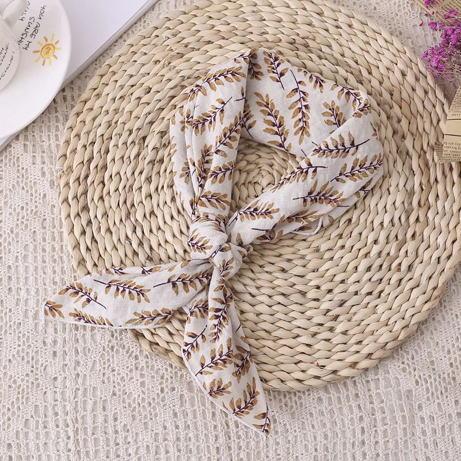 Fashion Creamy-white Cotton And Linen Print Scarf,Thin Scaves