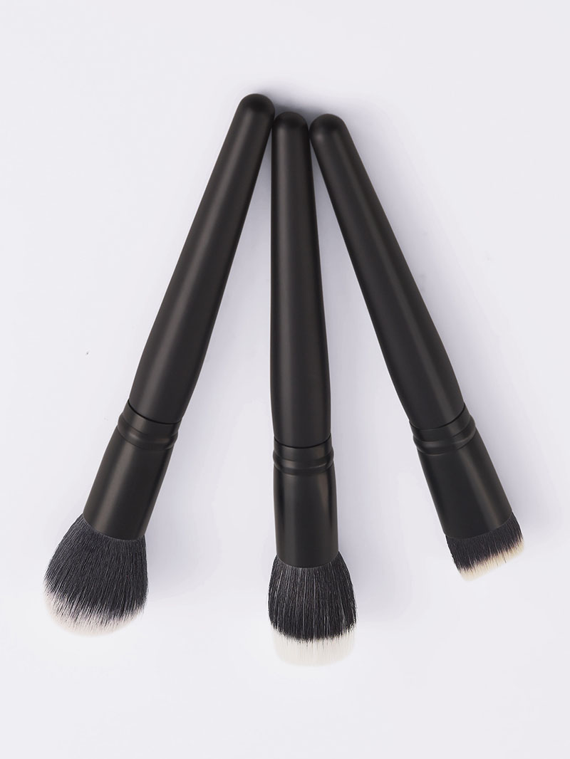 Fashion Black 3 Multifunctional Makeup Brush Set,Beauty tools