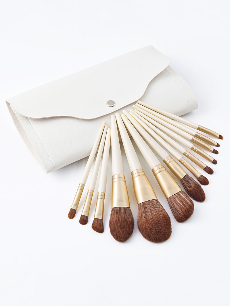 Fashion White 13 Poppy Makeup Brushes + Pack,Beauty tools