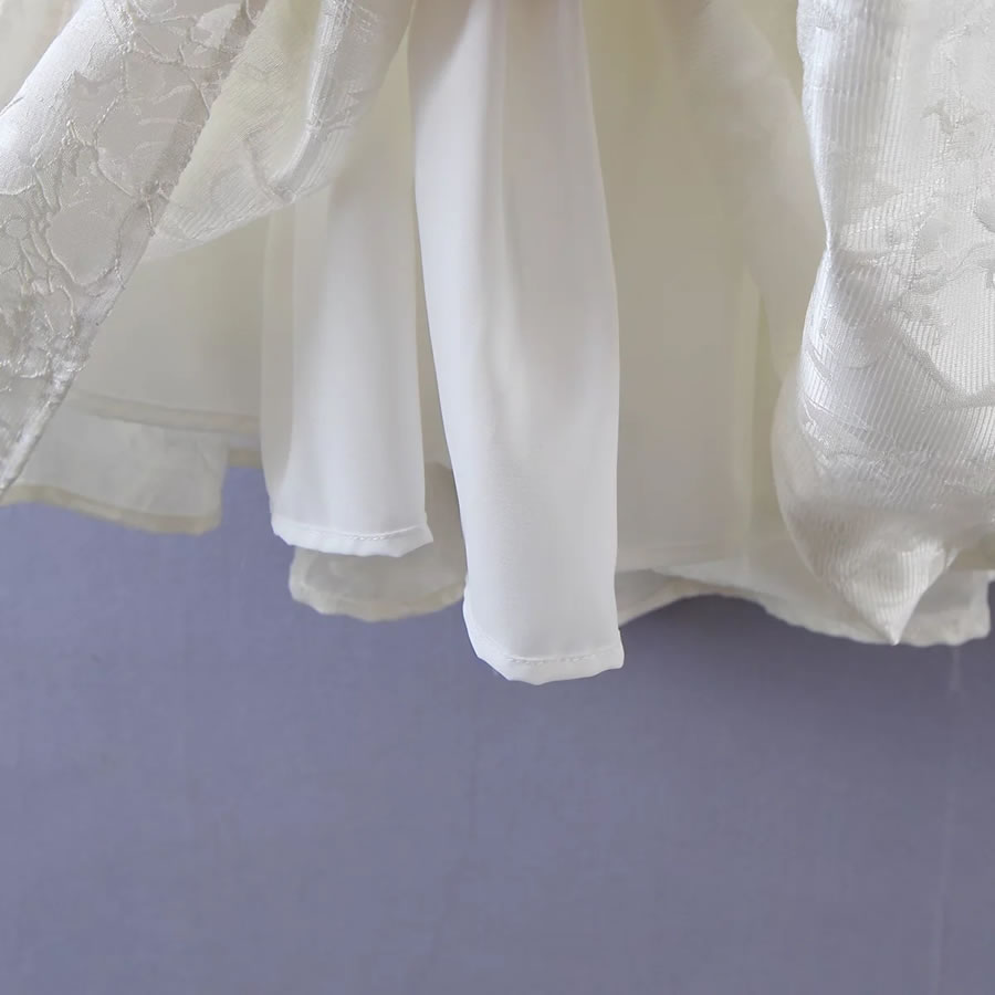 Fashion White Embossed Slip Dress,Mini & Short Dresses
