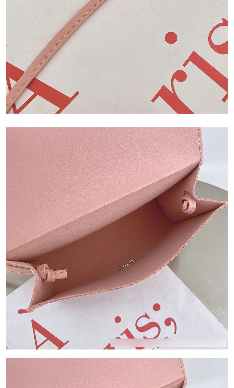 Fashion Pink Pu Toe Pattern Flap Crossbody Bag,Shoulder bags