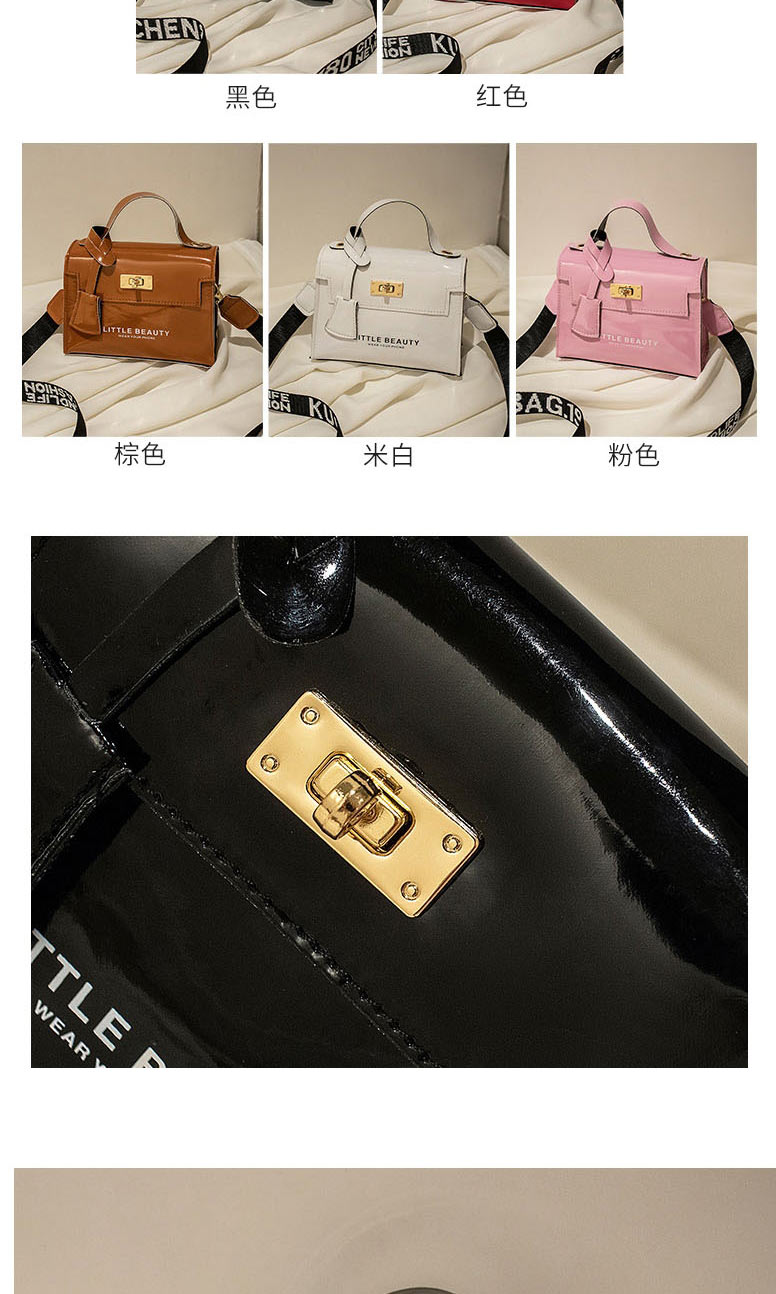 Fashion Brown Pu Lock Large Capacity Crossbody Bag,Shoulder bags