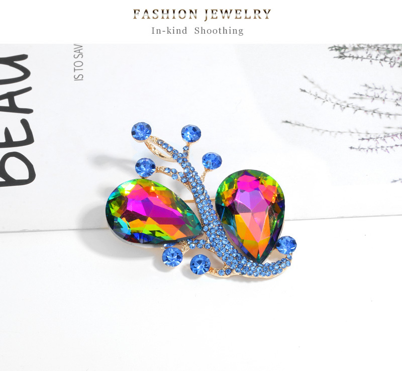 Fashion Color Alloy Diamond Geometric Diamond,Korean Brooches