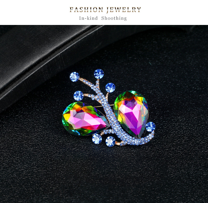 Fashion Color Alloy Diamond Geometric Diamond,Korean Brooches