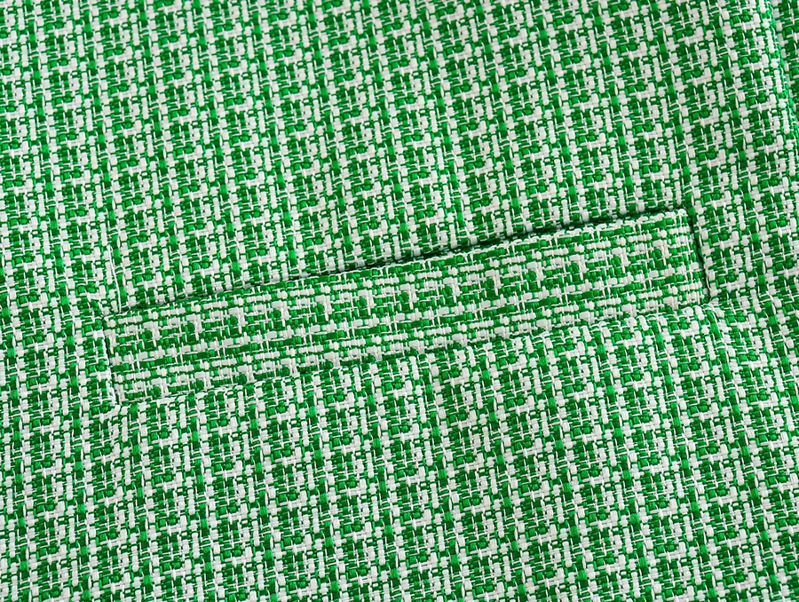 Fashion Green Textile Discharge Short Jacket,Coat-Jacket