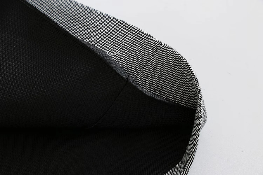 Fashion Grey Polyester Lapel Buckle Pocket Decorative Suit Jacket,Coat-Jacket