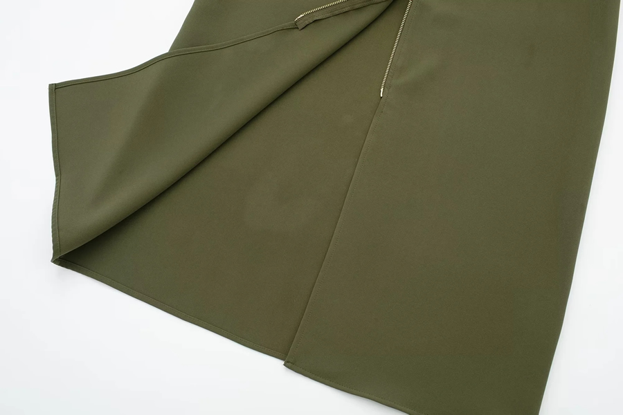 Fashion Green Denim Blend Lapel Collar Breasted Vest,Coat-Jacket