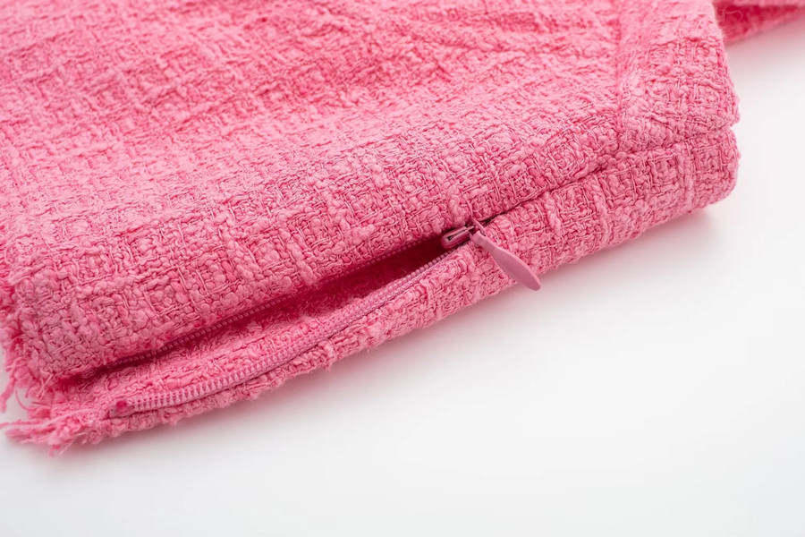 Fashion Pink Geometric Texture Top,Tank Tops & Camis