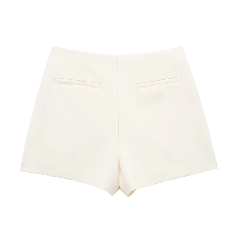 Fashion White Polyester Irregular Skirt Pants,Shorts