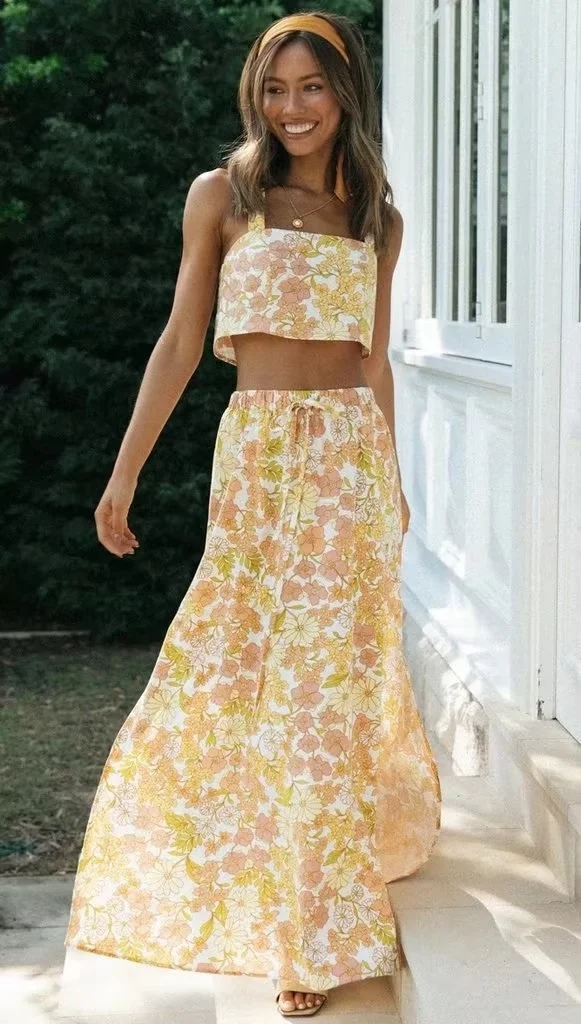 Fashion Printing On White Polyester Printed Skirt,Skirts