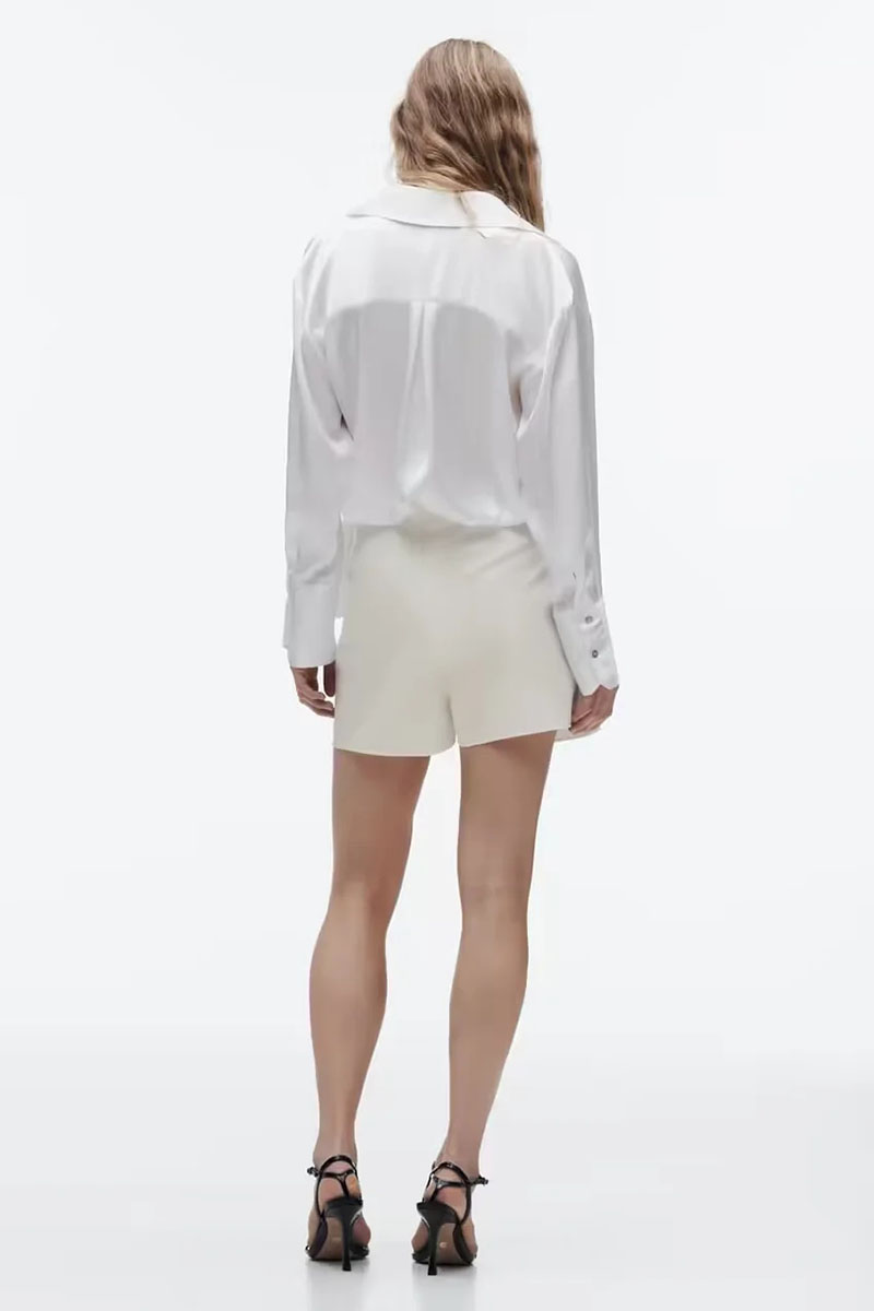 Fashion White Polyester Bow Skirt,Skirts