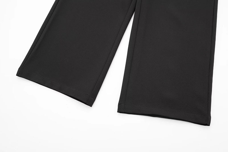 Fashion Apricot Polyester Straight -legged Trousers,Pants