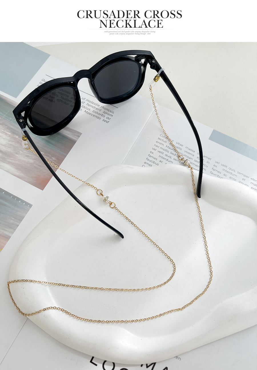 Fashion Gold Diamond Pearl Alloy Chain Glasses Chain Accessories,Sunglasses Chain