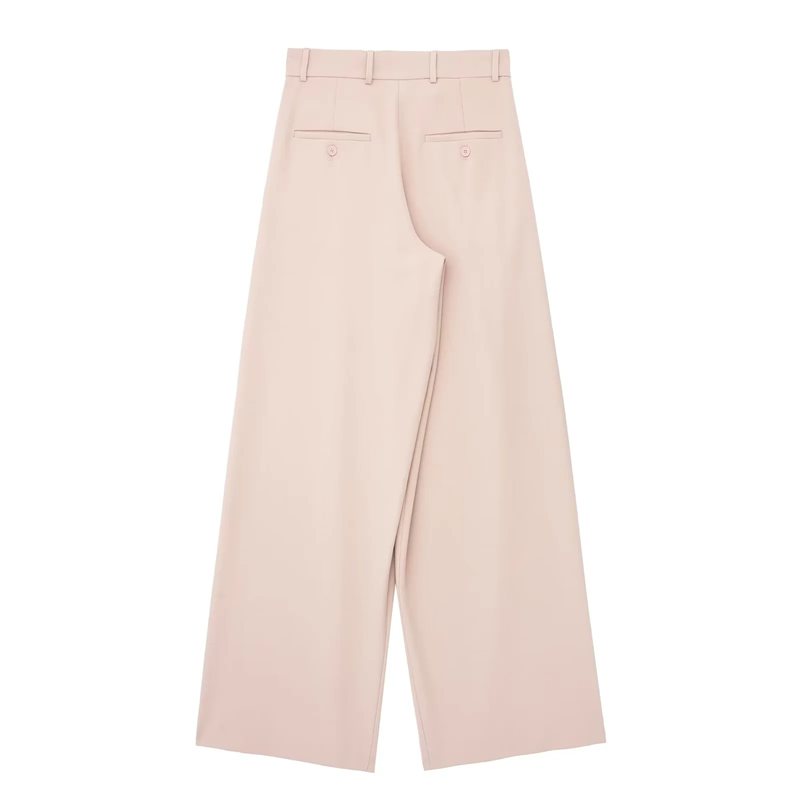 Fashion Pink Come On Wide Leg Trousers,Pants