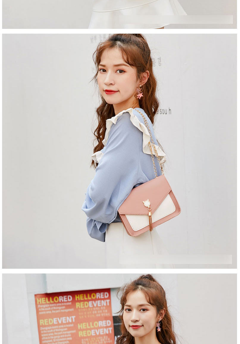 Fashion Pink Pu Flap Crossbody Bag,Shoulder bags