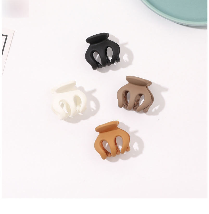 Fashion 4cm Square Milk White Frosted Square Gripper,Hair Claws