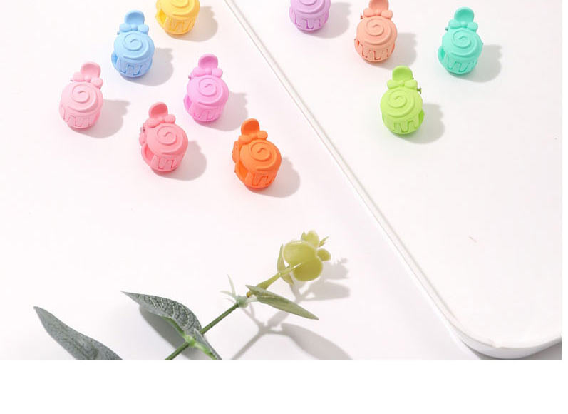 Fashion Pearlescent Flowers (10 Pcs) Plastic Frosted Flower Grip Set,Hair Claws