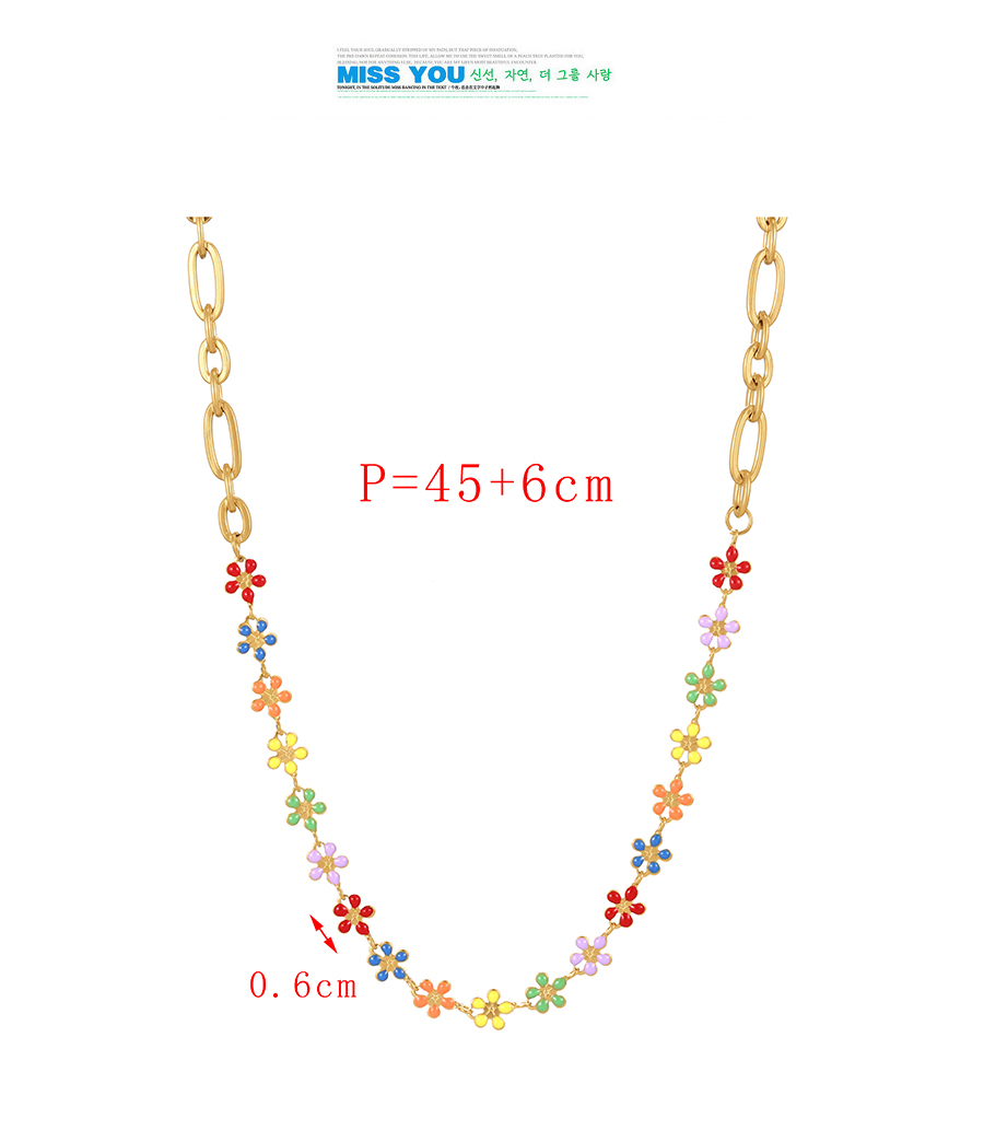 Fashion Color-3 Titanium Steel Drip Butterfly Chain Necklace,Necklaces