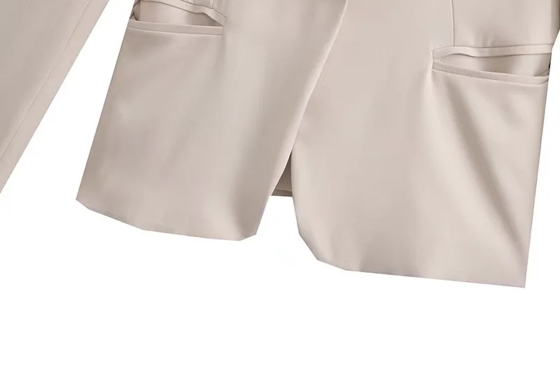 Fashion White Polyester Cotton One-button Blazer,Coat-Jacket