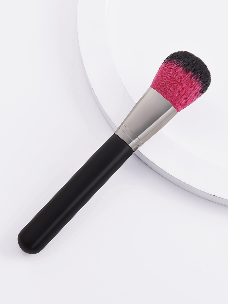 Fashion Black Single Black Large Round Head Blush Brush Makeup Brush,Beauty tools