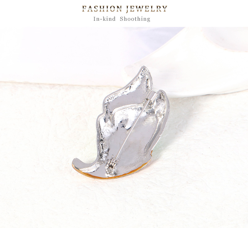 Fashion Color Alloy Diamond Geometric Butterfly Brooch,Korean Brooches