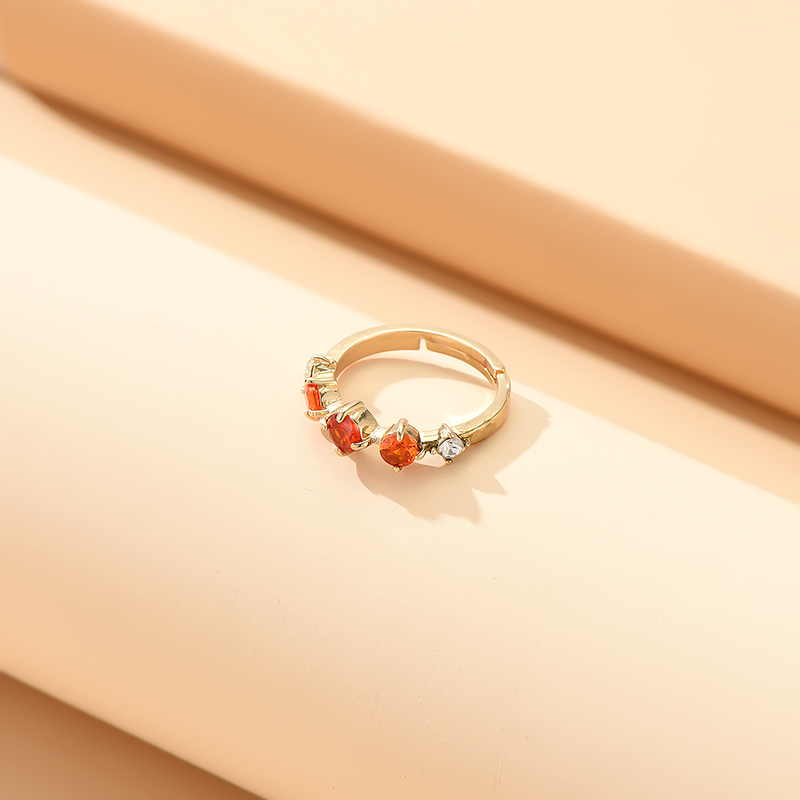 Fashion Gold Alloy Diamond Geometric Ring,Fashion Rings