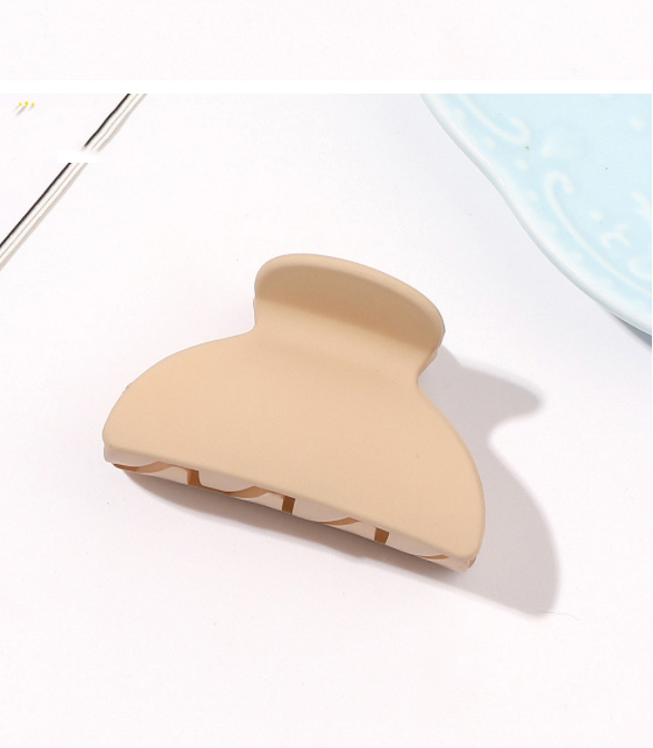 Fashion Frosted Milky White Resin Frosted Half-circle Gripper,Hair Claws