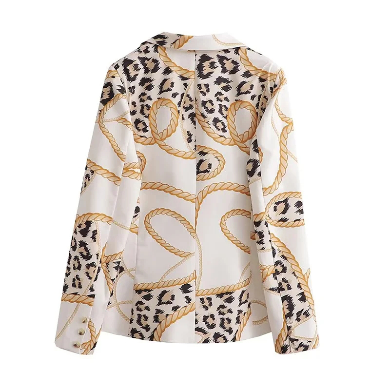 Fashion Printing Lapel Suit With Printed Pockets,Coat-Jacket