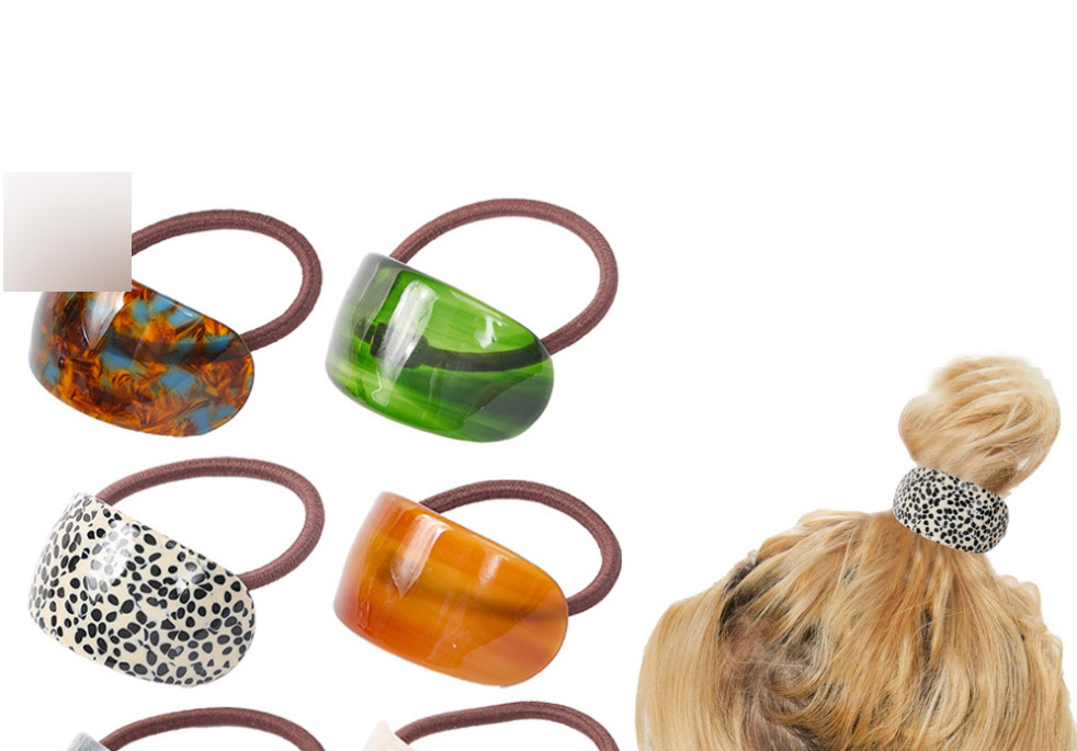 Fashion Amber Oval Acetate Headband,Hair Ring
