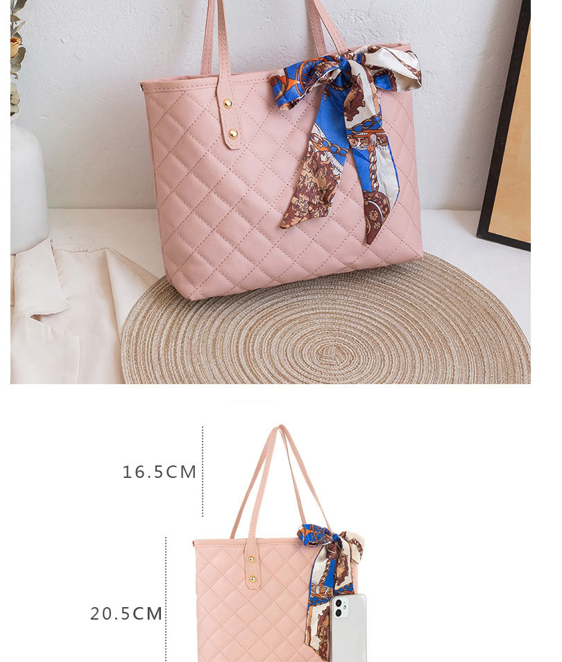 Fashion Pink Diamond Embroidered Large Capacity Silk Scarf Shoulder Bag,Messenger bags
