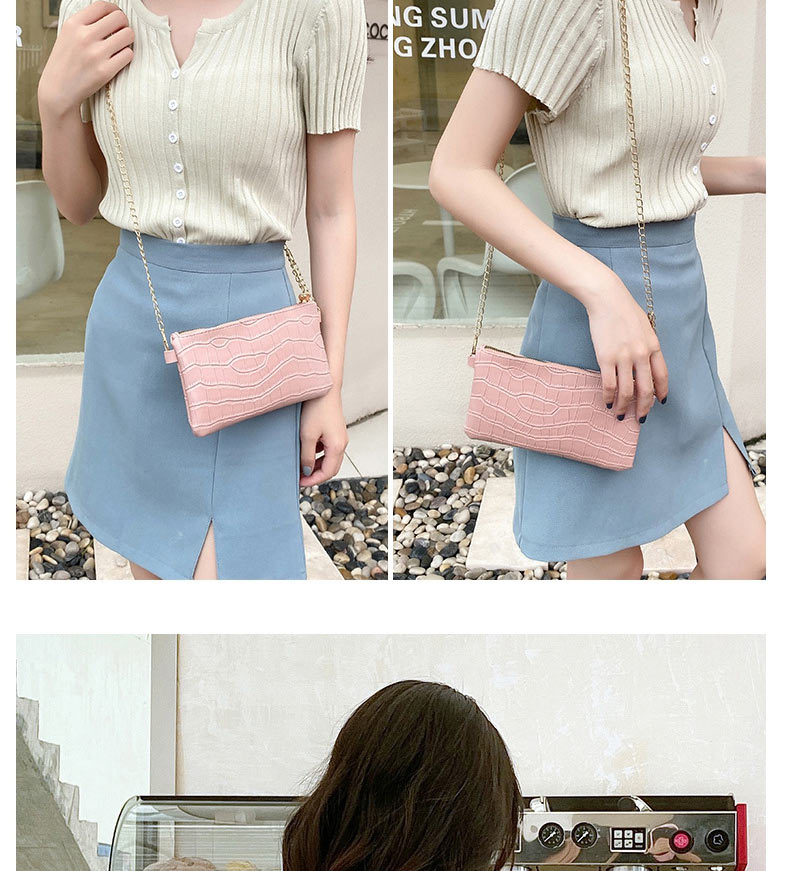 Fashion Pink Pu Head Pattern Zipper Messenger Bag,Shoulder bags