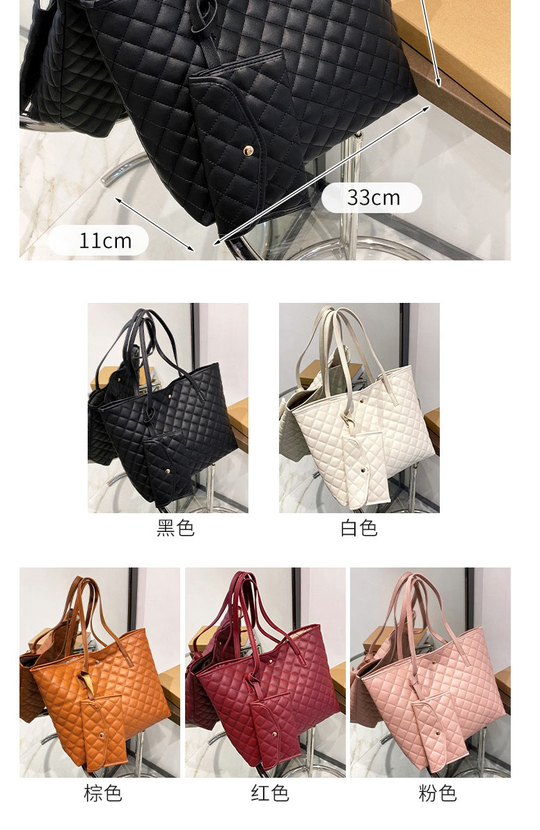 Fashion Brown Pu Rhombus Large Capacity Oblique Span Bag,Shoulder bags