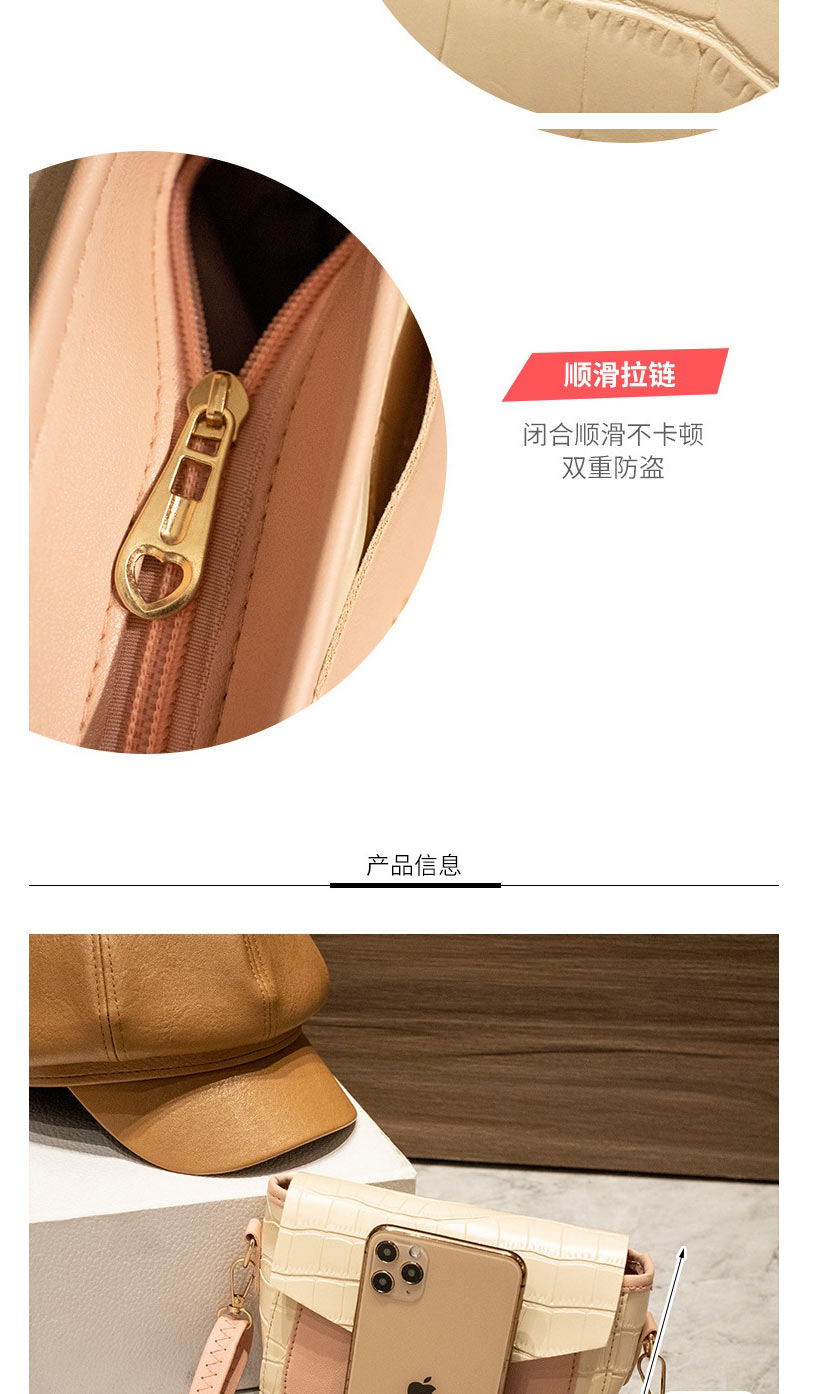 Fashion Beige With Coffee Pu Lock Flap Crossbody Bag,Shoulder bags