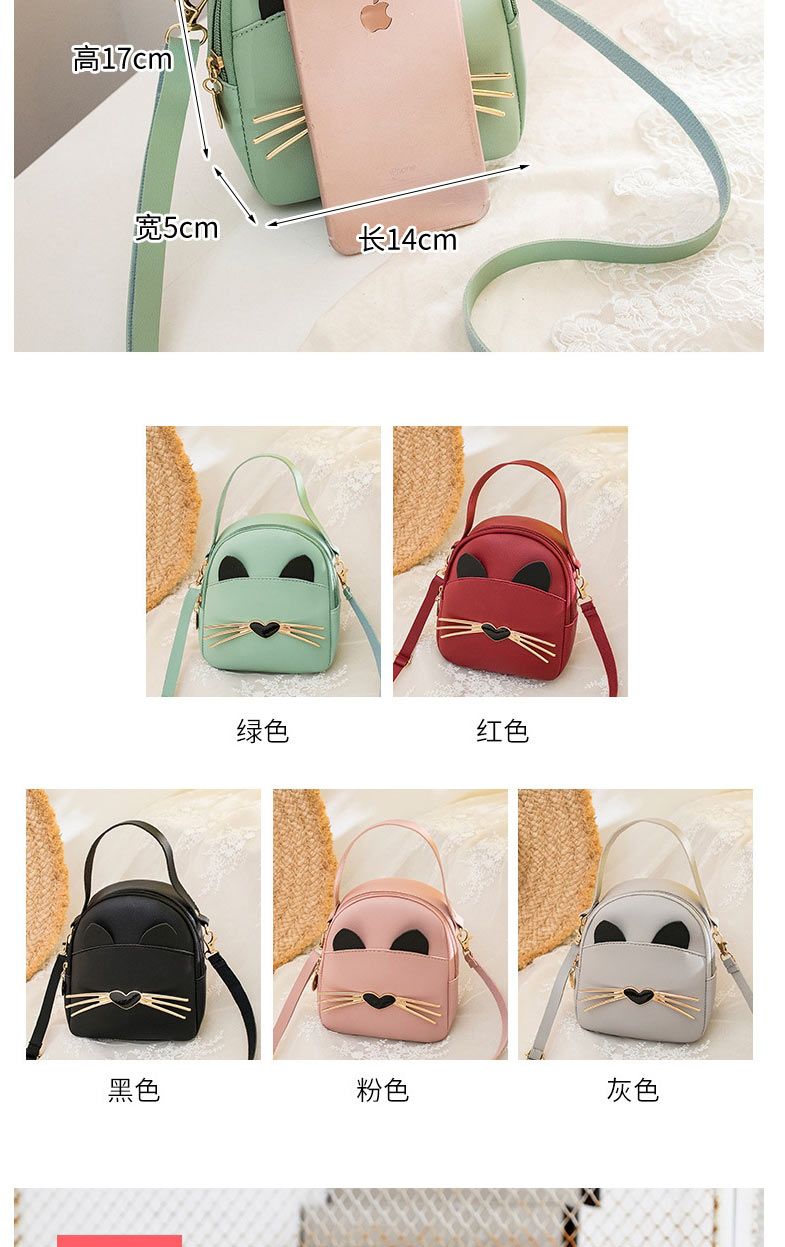 Fashion Green Pu Large Capacity Cartoon Messenger Bag,Shoulder bags
