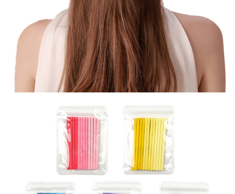 Fashion Yellow Alloy Gradient Paint Clip Set,Hairpins