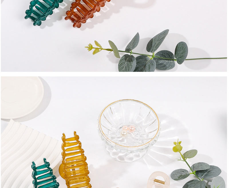 Fashion Jelly Yellow Resin Flower Grab Clip,Hair Claws