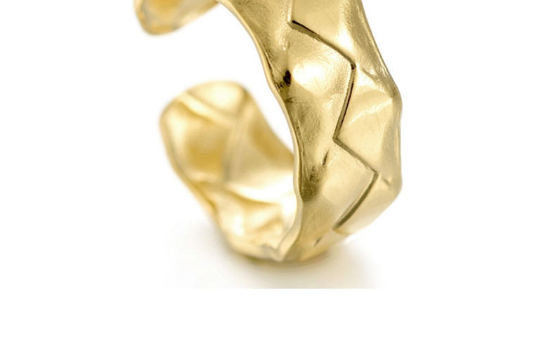 Fashion Gold Titanium Diamond Open Ring,Rings
