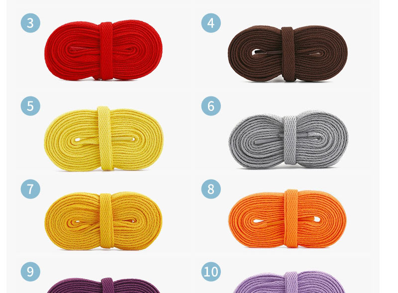 Fashion No. 39 Lotus Root Starch 80cm Polyester Single Layer Flat Laces,Slippers