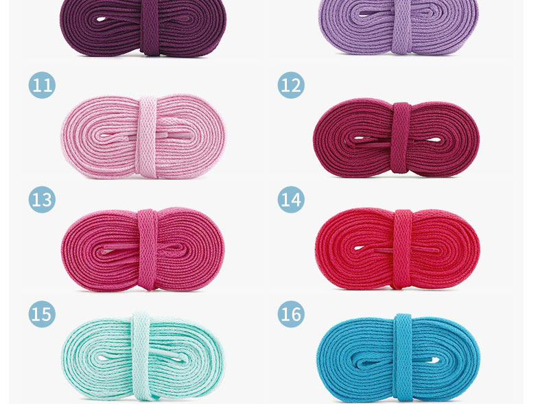 Fashion No. 10 Light Purple 200cm Polyester Single Layer Flat Laces,Slippers