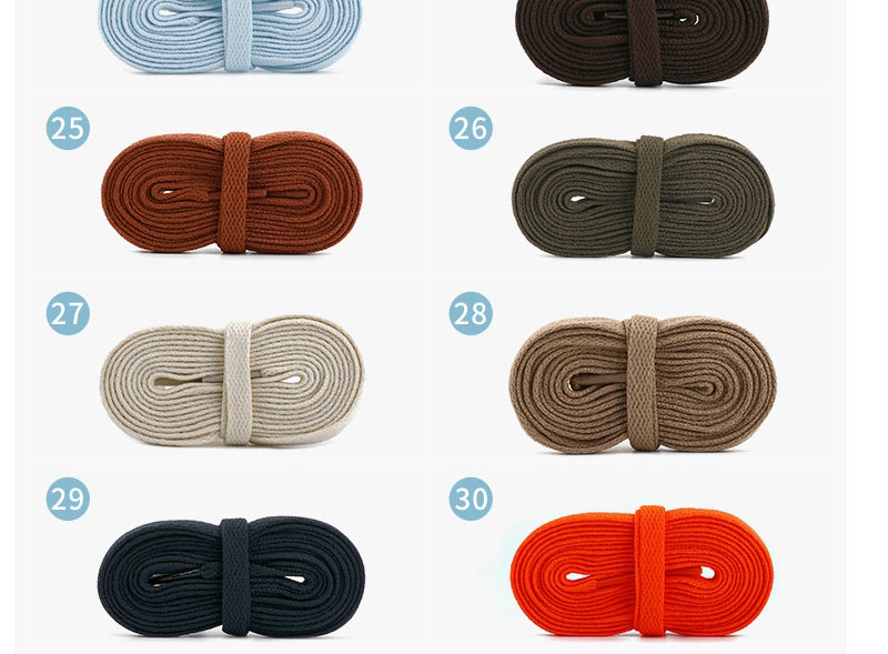 Fashion No. 18 Sapphire Blue 160cm Polyester Single Layer Flat Laces,Slippers
