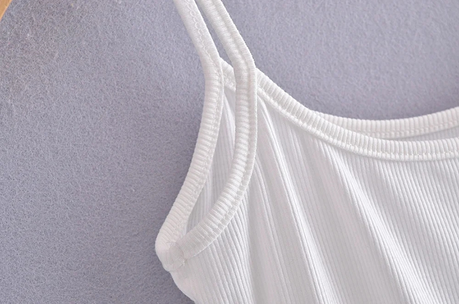 Fashion White Smiley Print Vest,Tank Tops & Camis