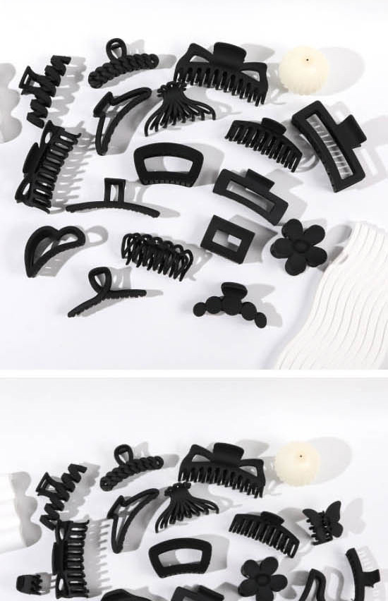 Fashion 13cm Large Word Resin Frosted One-word Gripper,Hair Claws
