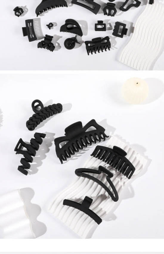 Fashion 6cm Arc Square Resin Frosted Square Gripper,Hair Claws