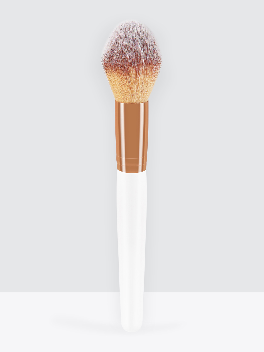 Fashion White Single White Flame Loose Powder Makeup Brush,Beauty tools