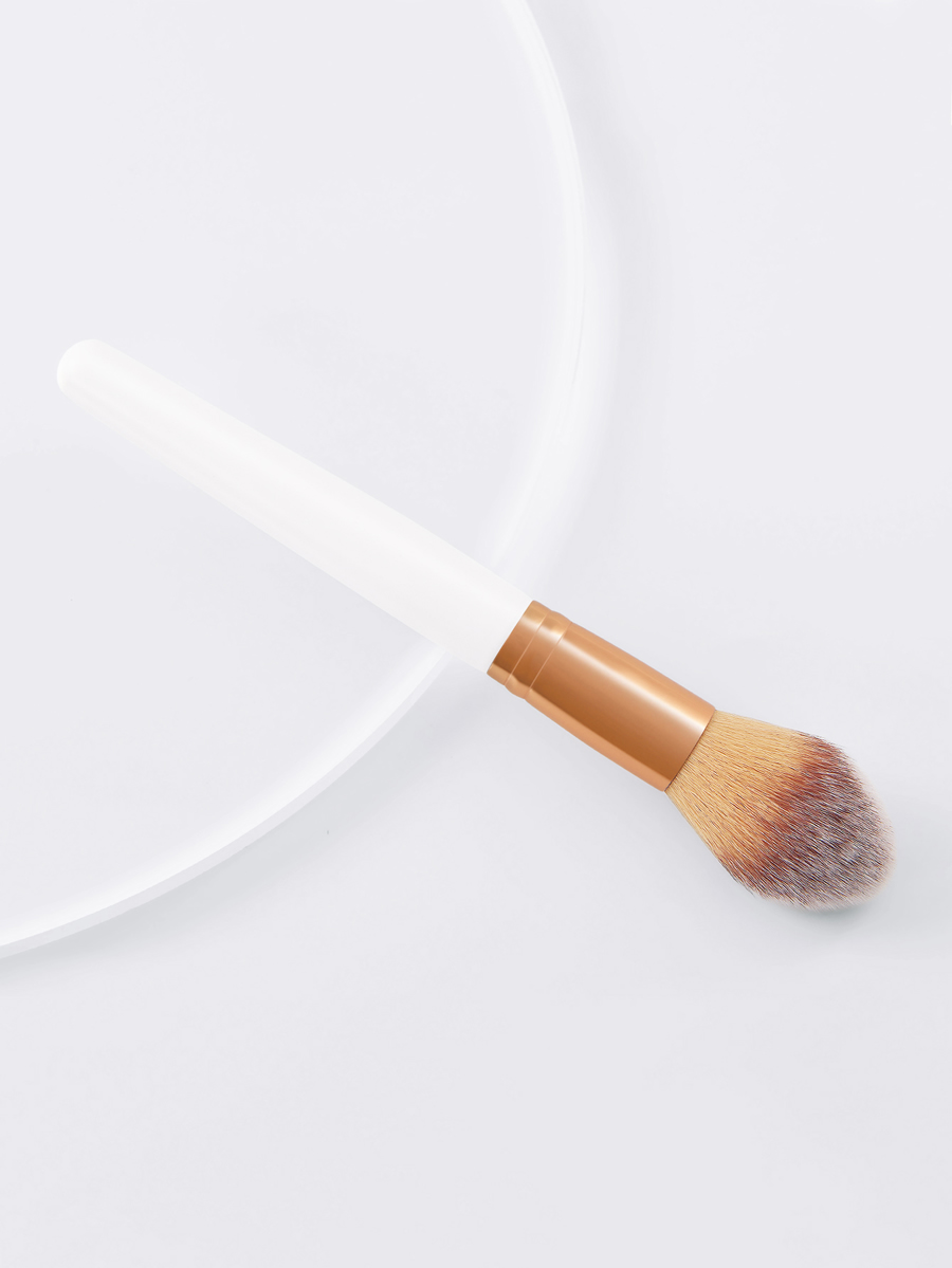 Fashion White Single White Flame Loose Powder Makeup Brush,Beauty tools