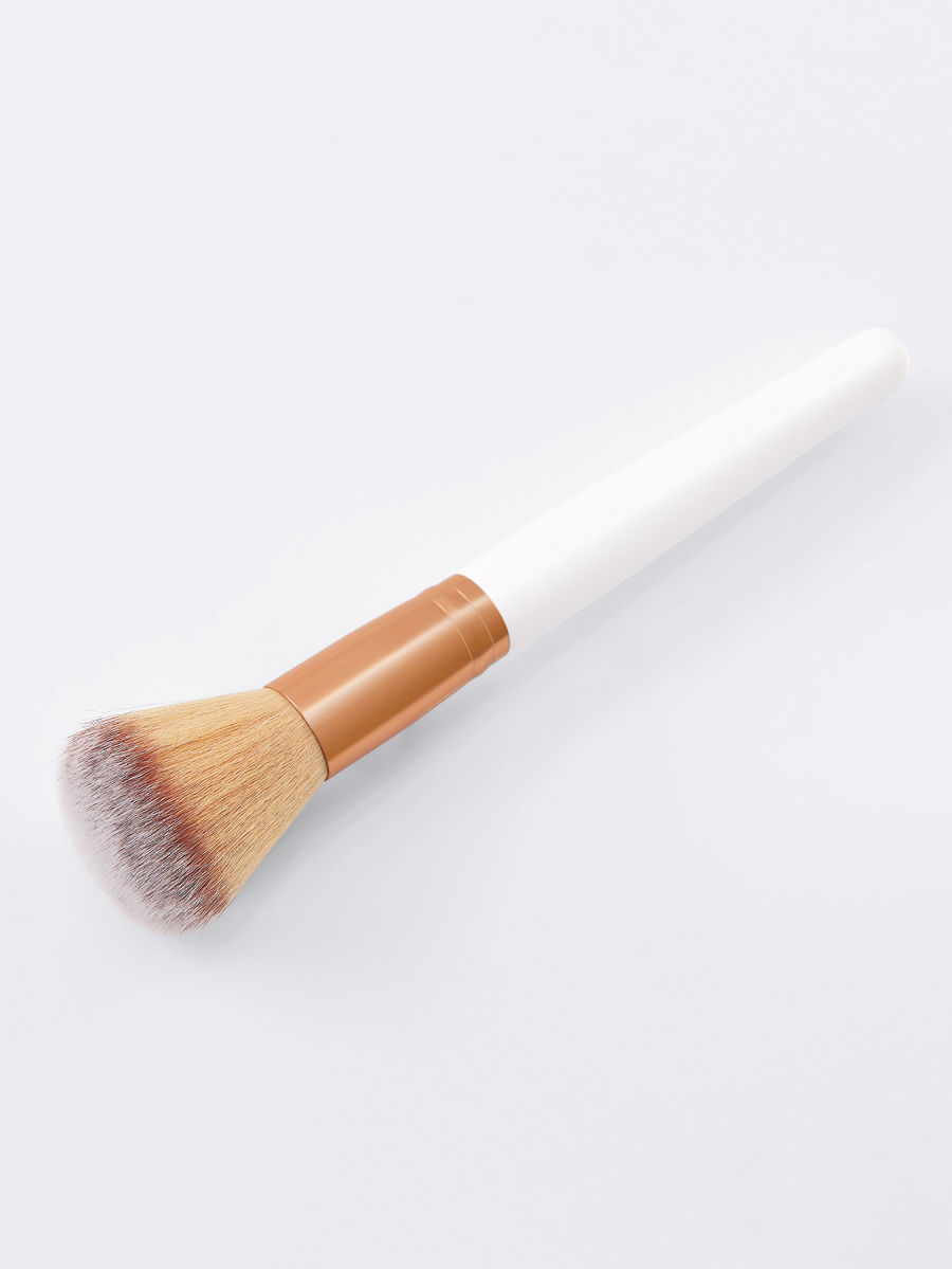 Fashion White Single White Round Powder Makeup Brush,Beauty tools
