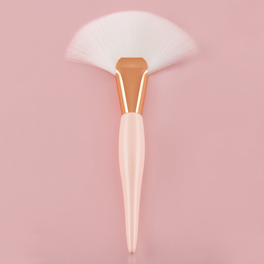 Fashion Pink Single Large Fan-shaped Makeup Brush,Beauty tools