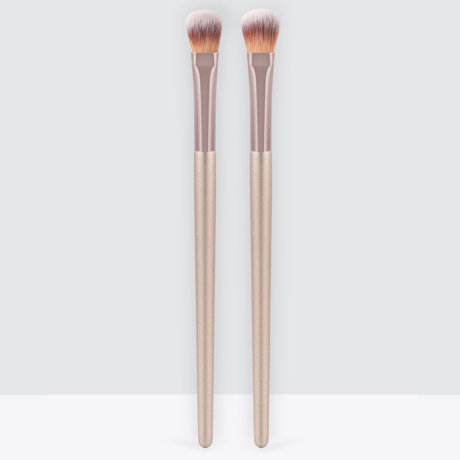 Fashion Champagne Gold Set Of 2 Champagne Gold Eyeshadow Brushes,Beauty tools