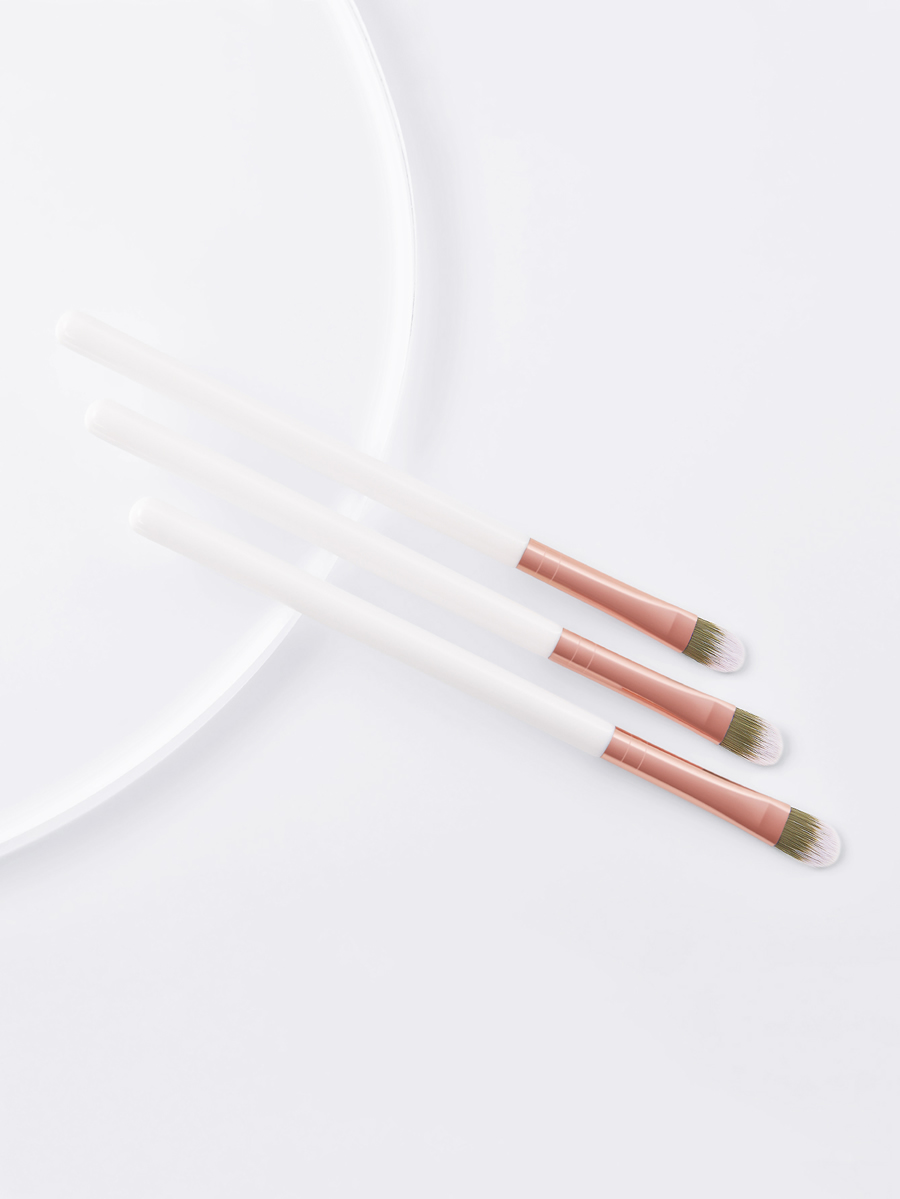 Fashion White 3 White Concealer Brushes,Beauty tools